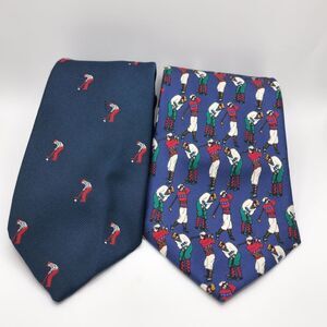 Bundle Of Mens Silk Golf Themed Ties
